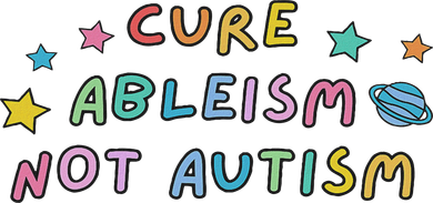 Cure Ableism Not Autism Autism Awareness Cute Women's Long Sleeve Shirt