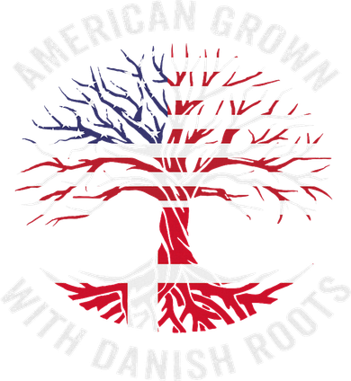 Usa American Grown With Danish Roots Denmark Women's Hoodie