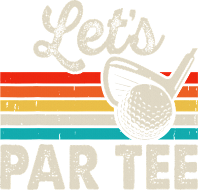 Let's Par Funny Golf Pun Dad Party Golfer Father's Day Doggie Tank