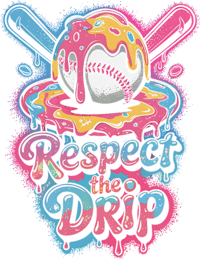 Baseball Drip Ice Cream Style For And Women Bucket Hat