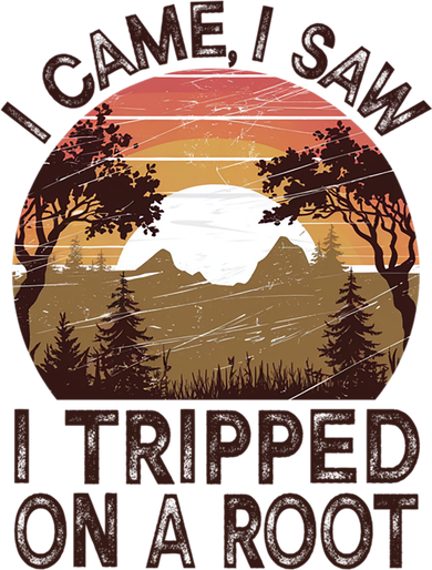 Vintage I Came, I Saw I Tripped On A Root Hiking Adventure  Toddler Hoodie