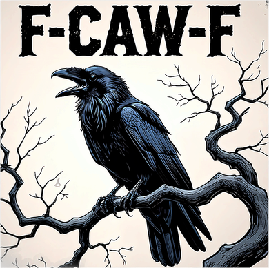 Funny F-Caw-F Crow Mousepad