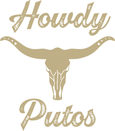 Howdy Putos Bull Skull Country Cowboy Western Graphic Kids T-Shirt