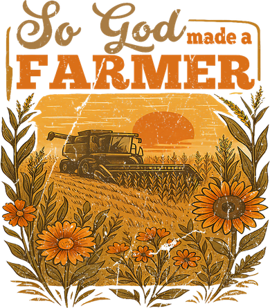 So God Made A Farmer, Farm Life, Christian Vintage Tumbler