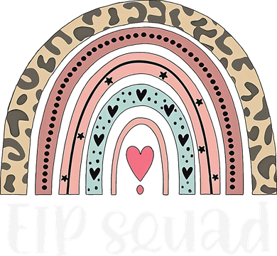 Boho Rainbow EIP Squad Early Intervention Program ECSE Team Kids Sweatshirt