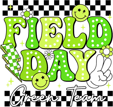 Field Day Trip Green Team Color Game Competition  Kids Hoodie