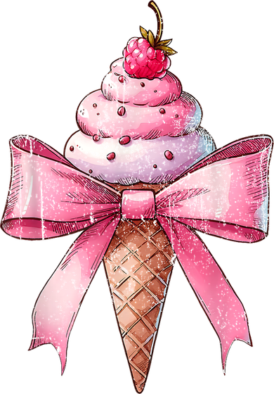 Coquette Bow Ice Cream Cone Ribbon Mom Mothers Day Girl Retro Women's Tank Top