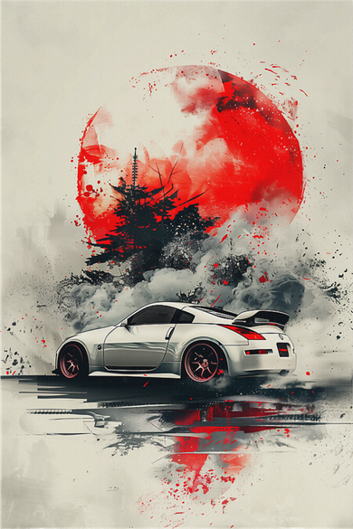 350 Jdm Race Car Scene Z33 Tuning Drift Import Women's Tank Top