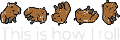 Capybara This Is How I Roll Cute Capy Rodent Women Golf Towel