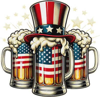 Beer American Flag Usa 4th Of July Party Drinking Women Doggie Tank