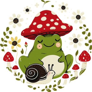 Cottagecore Aesthetic Cute Frog Mushroom Kawaii Snail Hat