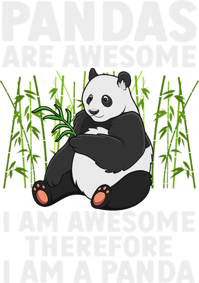 Funny Panda Art For Women Giant Panda Bear Panda Lovers Women's T-Shirt