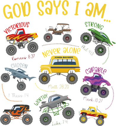 God Says I Am Construction Bible Verse Truck Tote Bag