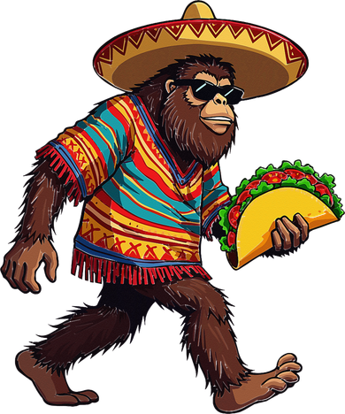 Bigfoot Carrying Taco Funny Cinco De Mayo Sasquatch Tote Bag