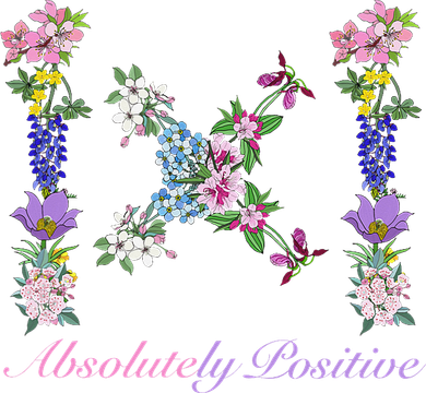 Floral Math Teacher Absolutely Positive Symbol Graphic Button