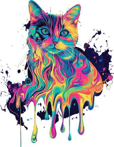 Abstract Cat Flow Women's T-Shirt