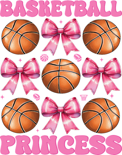 Basketball Princess Basketball Girl Player Coquette Bow Bucket Hat