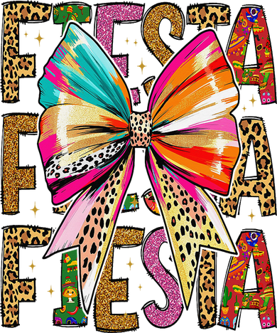 Fiesta Coquette Bow Cinco De Mayo Mexican Fiesta Women Girl Doddie Hoodie