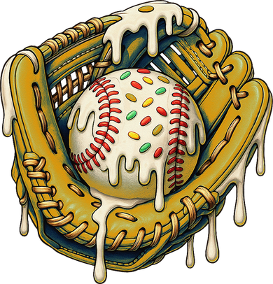 Baseball Drip For Ice Cream Drip Respect The Drip Coaster