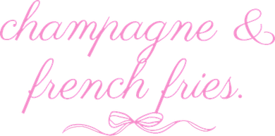 Champagne And French Fries Coquette Bow Toddler T-Shirt