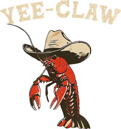 Yee Claw! Funny Crawfish Cajun Seafood Festival Women's V-Neck T-Shirt