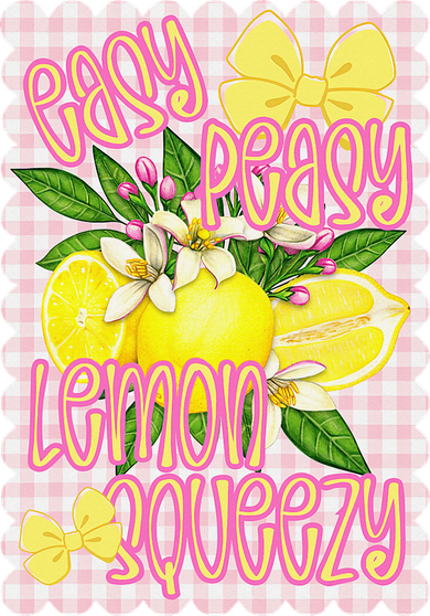 Coquette Bows Summer Cute Lemon Tropical Fruits Girl Women Coaster
