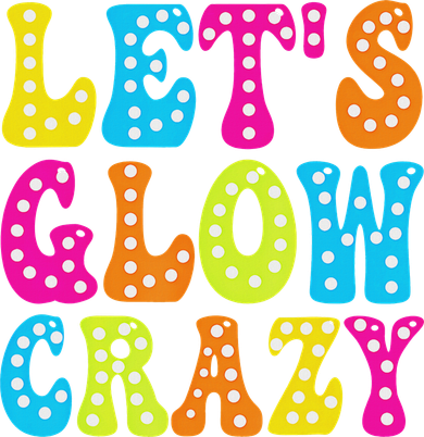 Group Team Lets A Glow Crazy Retro Colorful Quote Kids Sweatshirt