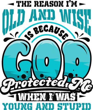 Christian Faith Only Reason Im Old And Wise God Protected Women's Hoodie