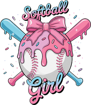 Softball Girl Player Vibes Coquette Bow Softball Mama Kids Sweatshirt