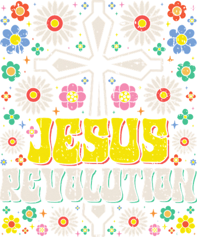 Jesus Revolution Faith Retro Groovy Christian Toddler Long Sleeve