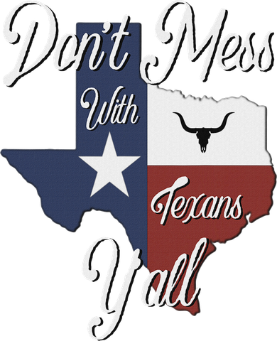Don't Mess With A Texan Distressed Texas Women's T-Shirt