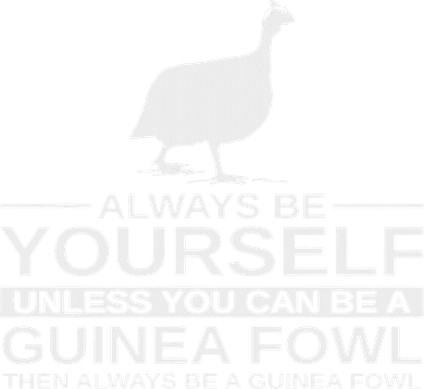 Always Be Yourself Guinea Fowl Gift For Women Pearl Hen Coaster