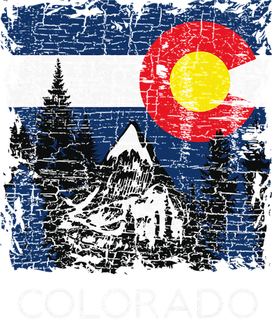 Colorado Flag Mountain Women's Long Sleeve Shirt