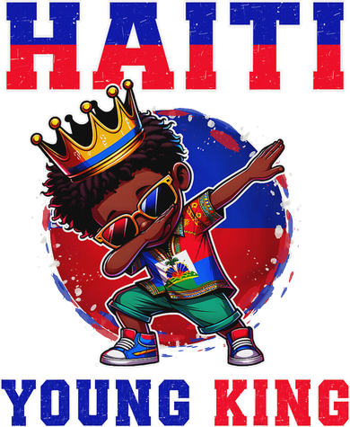 Haiti Young King Haiti Flag Melanin For Black Sweatshirt