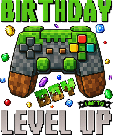 Birthday Time To Level Up Video Game Birthday Gamer Gift Kids Long Sleeve Shirt