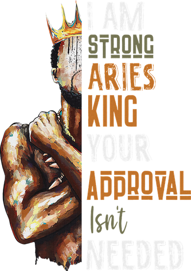 I Am Strong Aries King Crown Zodiac Horoscope Gift Backpack
