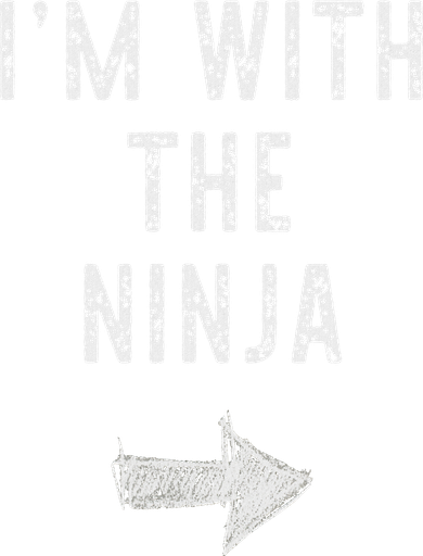 I'm With The Ninja Costume Halloween Matching Couple Kids T-Shirt