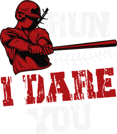 Run I Dare You Funny Baseball Catcher Baseball Player Lover Coaster