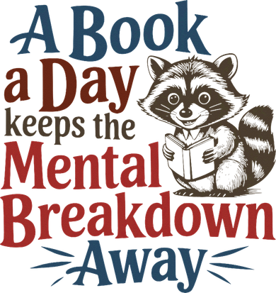 Book Lovers - A Book A Day Keeps The Mental Breakdown Away Ceramic Ornament