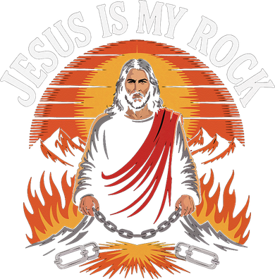 Jesus Is My Rock Biblical Faith Women's Hoodie