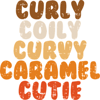 Curly Curvy Caramel Cutie Melanin Goddess Black Pride Gift 11oz C Handle Ceramic Mug