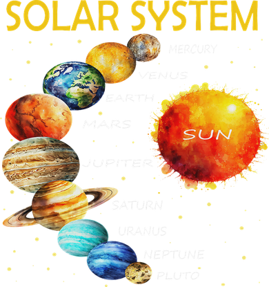 Cute Planets Of The Solar System  Women's Hoodie