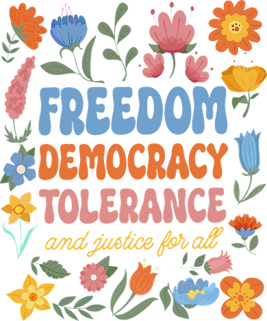 Freedom Democracy Tolerance Justice All Subtle Resist Trump Women's T-Shirt