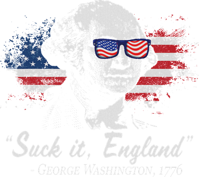 Suck It England Funny 4th Of July George Washington 1776 Coaster