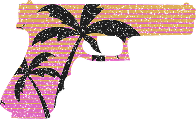 Tropical Gun Lover Firearm Beach Cute Hawaiian Gift Aloha Mousepad