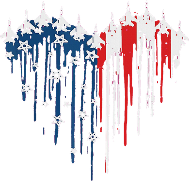 Red White Blue Flyover 4th Of July American Flag Toddler Sweatshirt