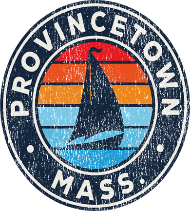 Provincetown Massachusetts Ma Vintage Sailboat Retro 70s Kids T-Shirt