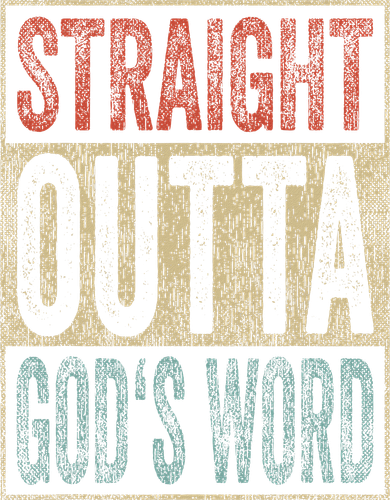 Retro Christian Outfit Straight Outta God's Word Beanie