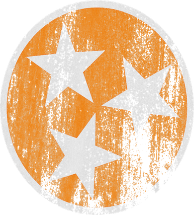 Orange Tennessee Flag Volunr State Tri Stars Tennessee Women's T-Shirt