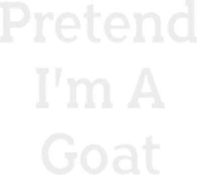 Pretend I'm A Goat Costume Party Funny Halloween Goat Women's Tank Top